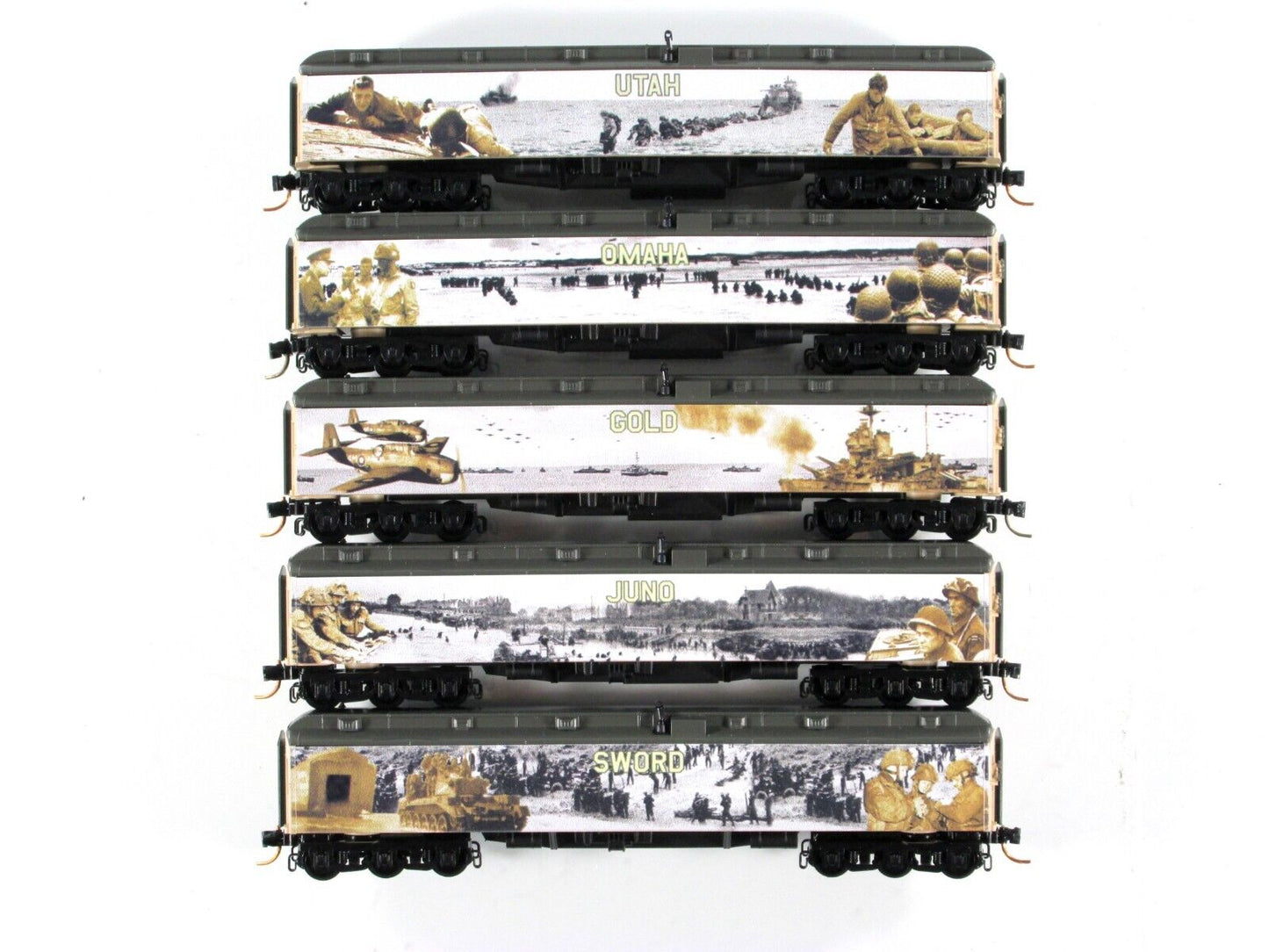 N Scale **WWII D-Day** Normandy Commemorative 5-Car Set - Micro Trains ***RARE**