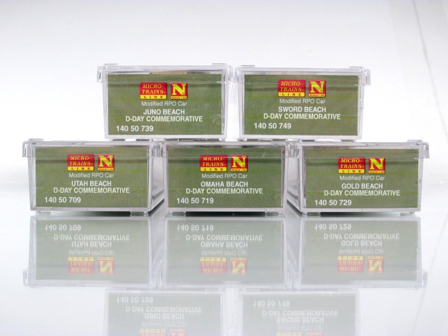 N Scale **WWII D-Day** Normandy Commemorative 5-Car Set - Micro Trains ***RARE**