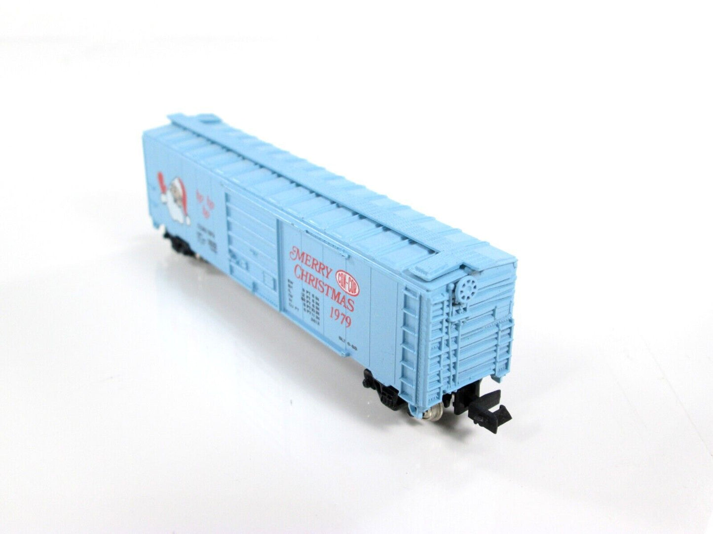 N Scale **MERRY CHRISTMAS** Santa, Single Door 50' Box Car 1979,  Con-Cor 0N79XM