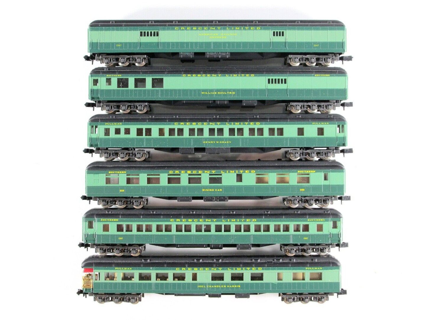 N Scale SOUTHERN RAILWAY Heavyweight Passenger Car 6-Pack Set --- Con-Cor 570008