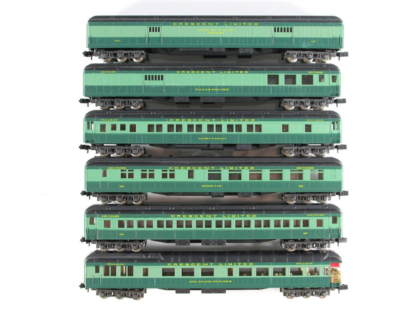 N Scale SOUTHERN RAILWAY Heavyweight Passenger Car 6-Pack Set --- Con-Cor 570008