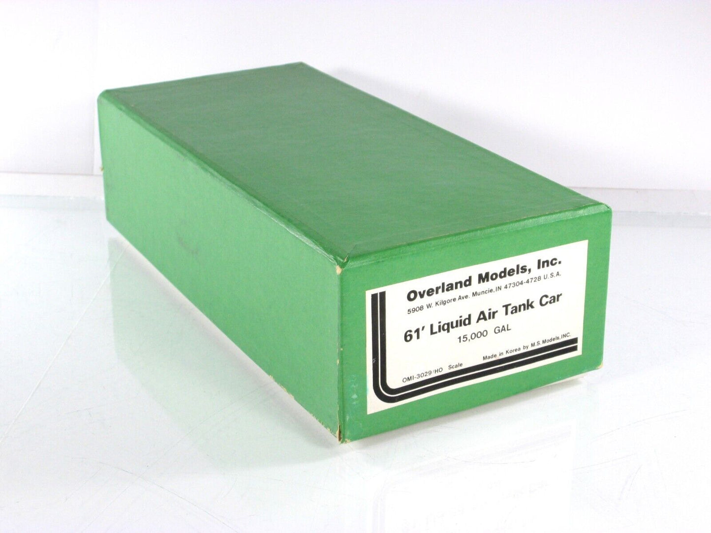 HO Scale BRASS ***LIQUID AIR*** 15,000 Gallon 61' Tank Car ----- Overland Models