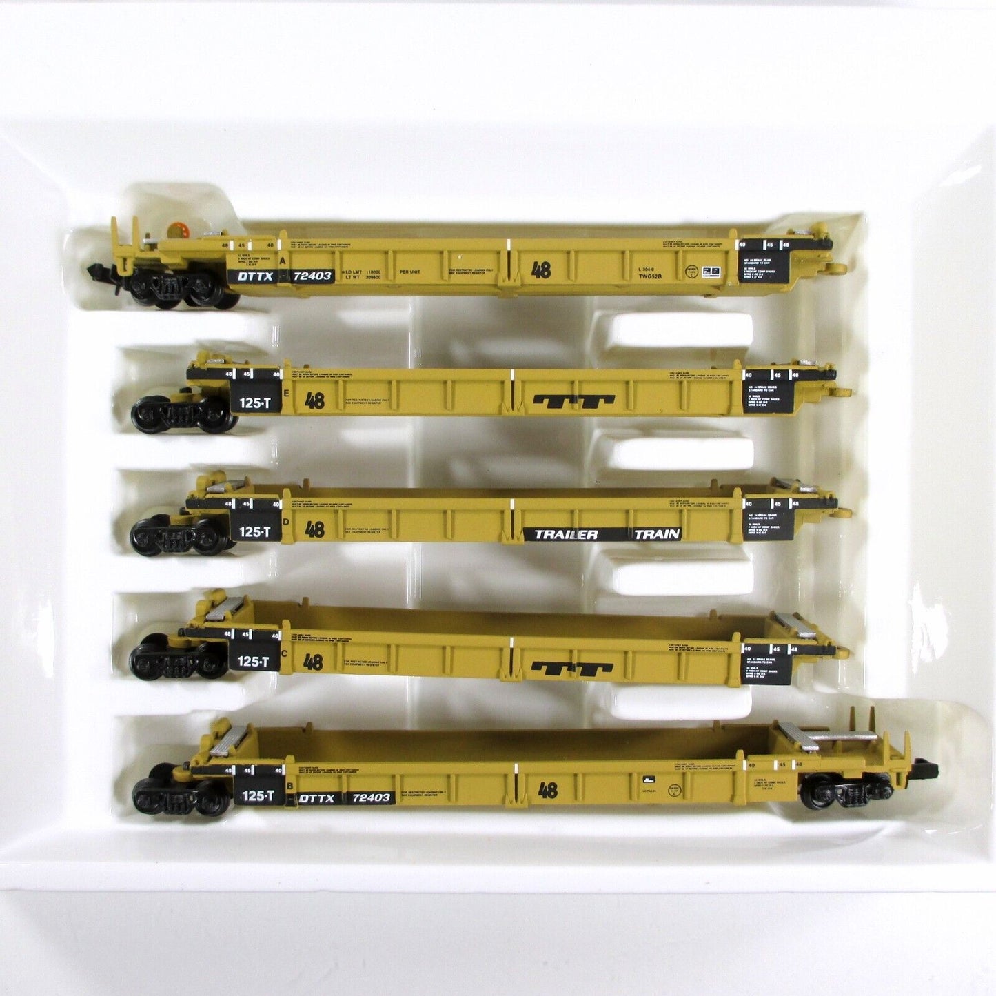 N SCALE ***TTX*** Thrall 5-Unit Articulated Well Car #72403 -- Walthers 932-8109