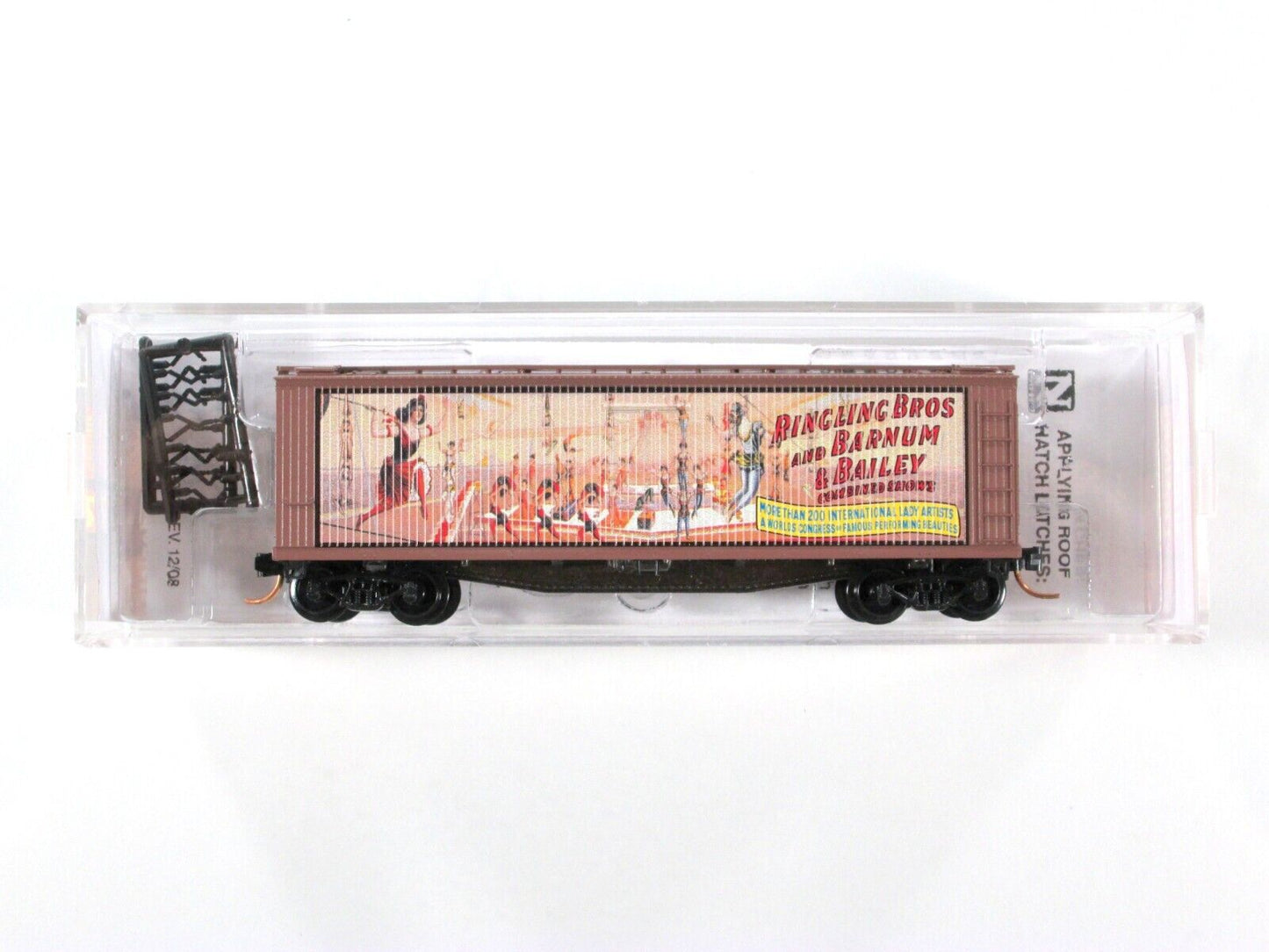 N Scale ***RINGLING CIRCUS*** Billboard Car #4 Box Car --- Micro Trains 04700404