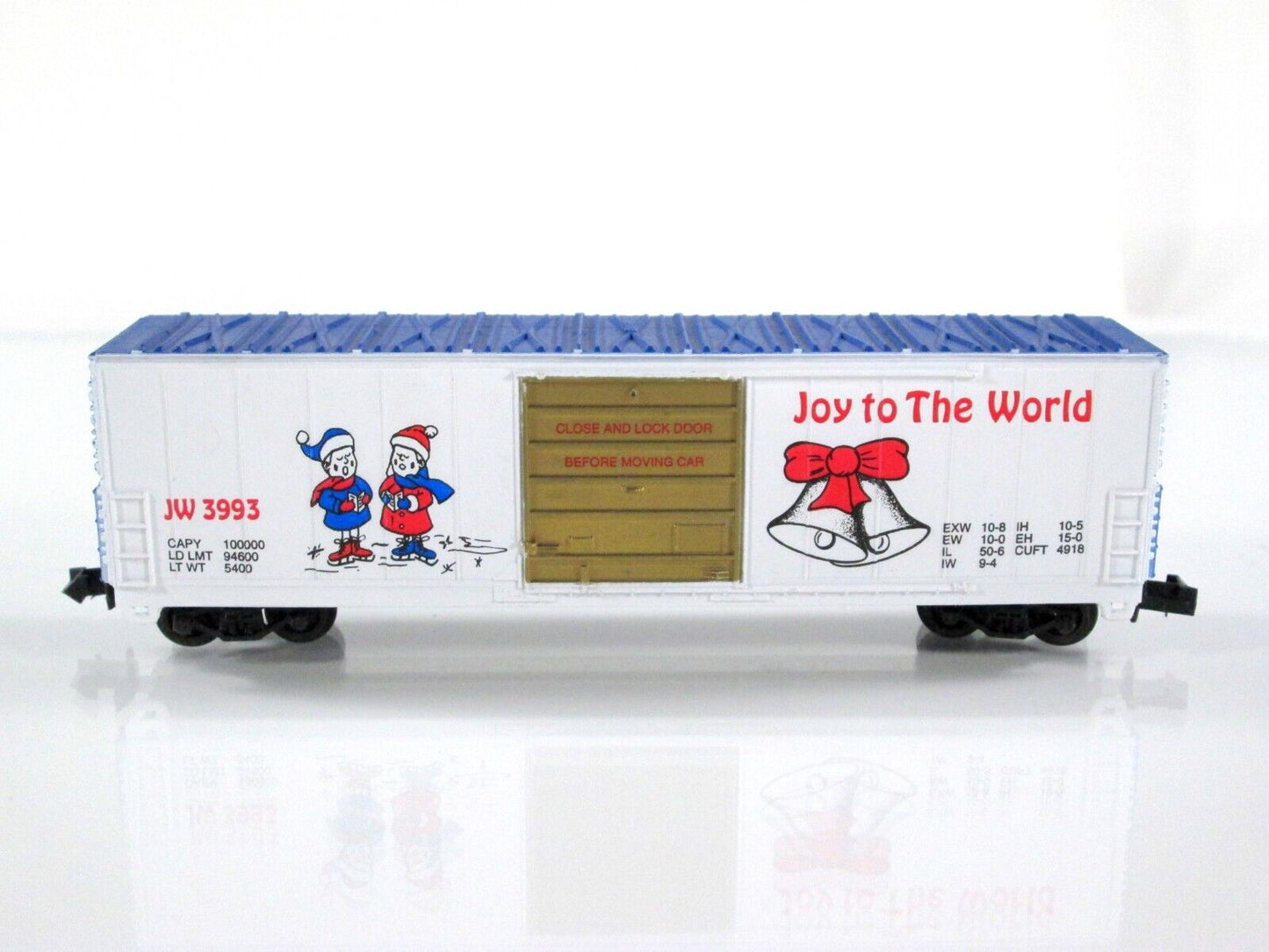N Scale ****JOY to the WORLD**** CHRISTMAS 50' Box Car - JW 3993 - Bev-Bel 10046
