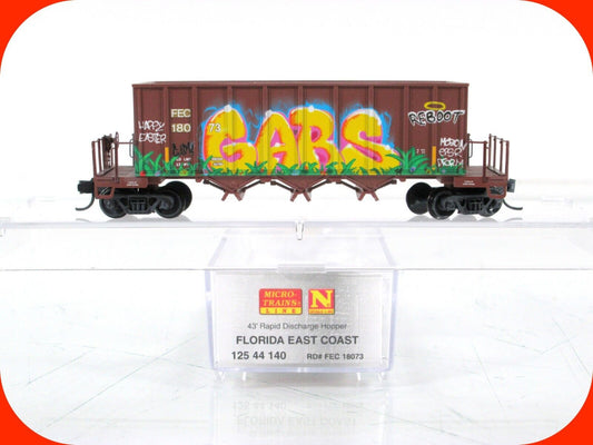 N Scale ***FLORIDA EAST COAST*** GRAFFITI Ortner Hopper -- Micro Trains 12544140