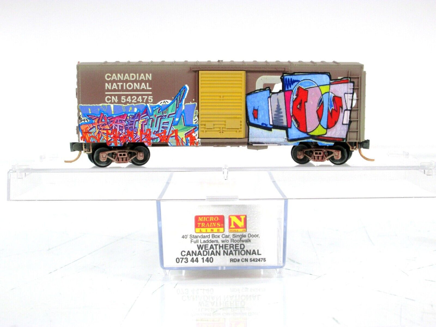 N Scale ***HAPPY THANKSGIVING** Graffiti Car, CN 542475 - Micro Trains 07344140