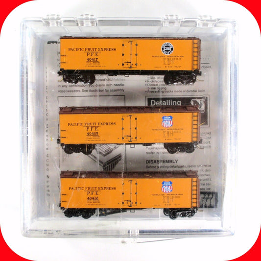 N Scale **PACIFIC FRUIT EXPRESS** Reefer 3-Car Set - Micro Trains 59012