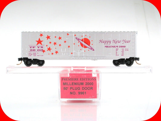 N Scale *HAPPY NEW YEAR* Millenium 2000 Box Car, Premiere Editions, MTL Couplers