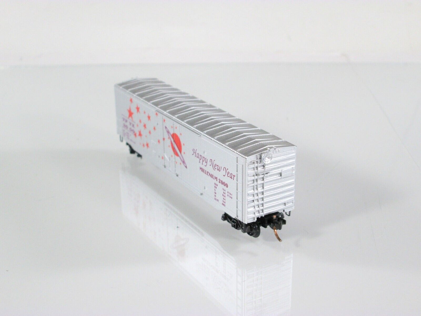 N Scale *HAPPY NEW YEAR* Millenium 2000 Box Car, Premiere Editions, MTL Couplers