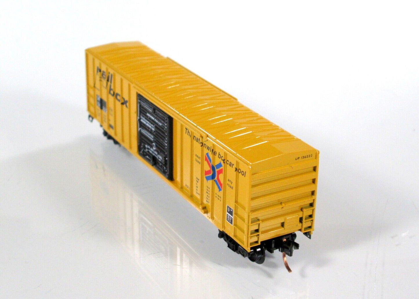 N Scale ***RAILBOX*** Box Car, Restencil UP #130222 -- Premiere Editions 2434C-1