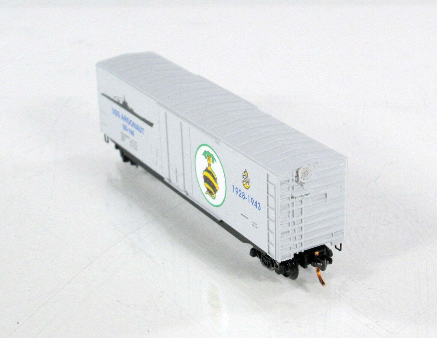 N Scale  **USS ARGONAUT** US Navy Submarine 50' Box Car -- Micro Trains 03800408