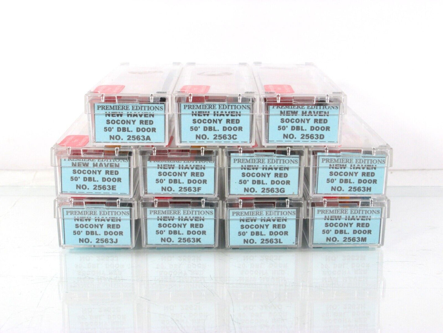 N Scale ***NEW HAVEN*** 50' Box Car 11-Pack - Premiere Editions 2563, MTL **RARE