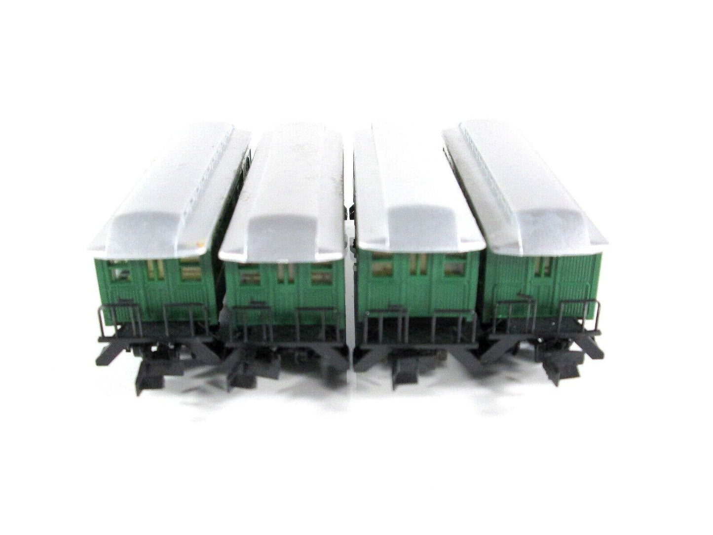 N Scale CPRR Central Pacific OVERTON Old time Passenger 4-Car Set  -- Roundhouse