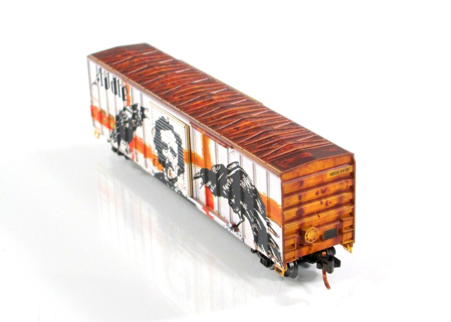 N Scale RAILBOX **TELL TALE HEART** GRAFFITI 50' Box Car - Micro Trains 02551018