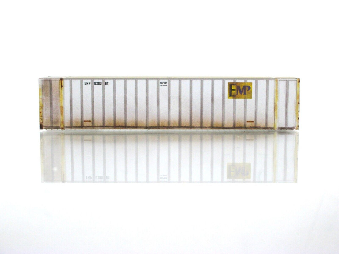 N Scale ***EMP*** Weathered 48' Container, EMPU 280611 --- Micro Trains 46844030
