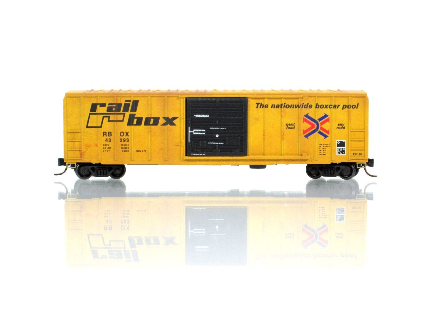 N Scale **RAILBOX GRAFFITI** Box Car #43293 - Micro Trains NSE MTL 16-38 **RARE*