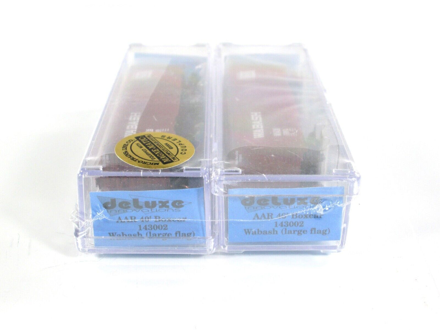 N Scale **WABASH** 40' Box Car Set - WAB 7139, 7265 - Deluxe 143002, MTL Cplrs