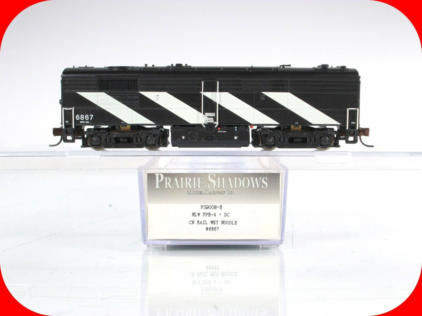 N Scale **CN** FPB-4 Locomotive #6867 - Rapido / PRAIRIE SHADOWS, DCC Rdy **RARE