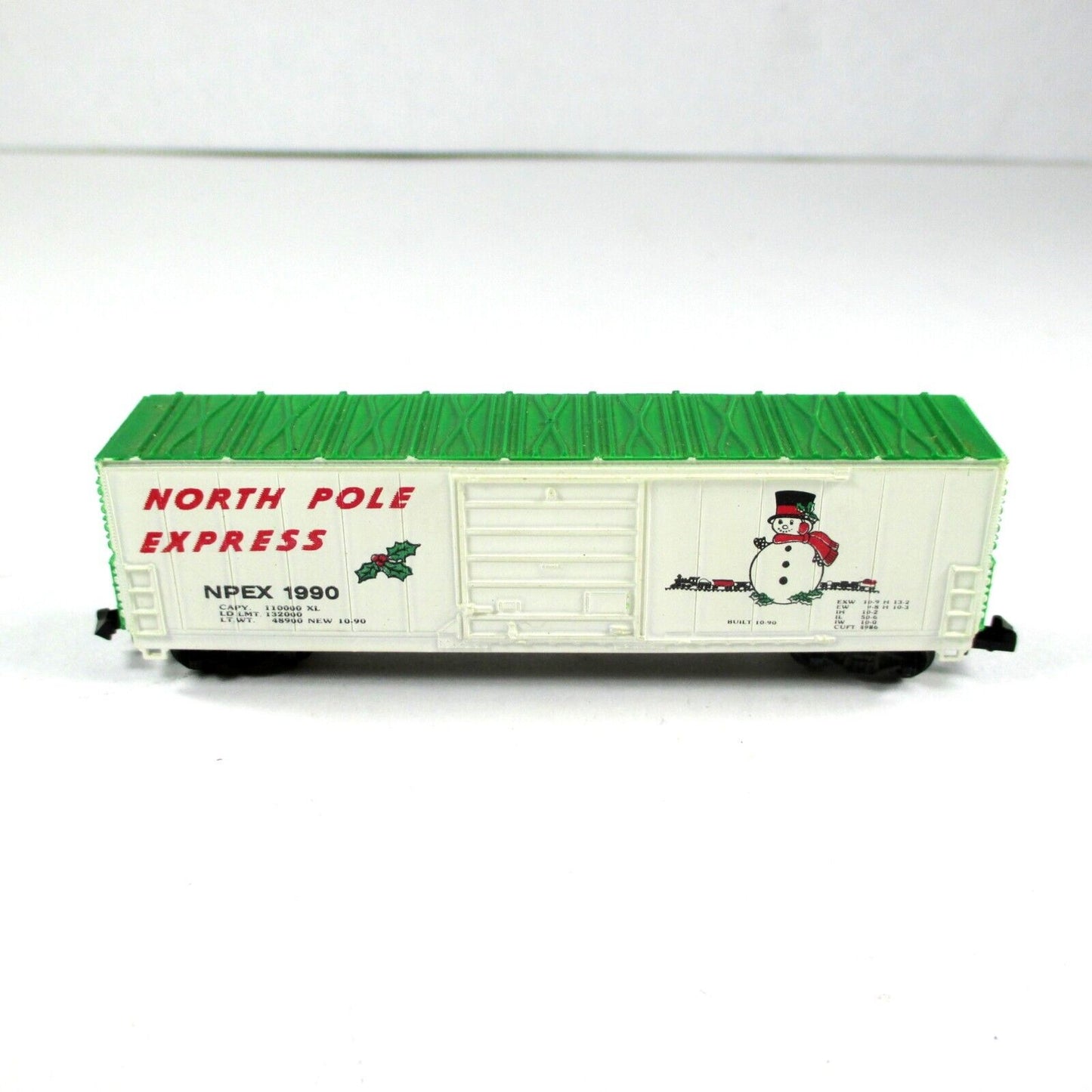 N Scale CHRISTMAS NORTH POLE EXPRESS 50' Box Car - BBCX 1990 ------ Bev-Bel 2181