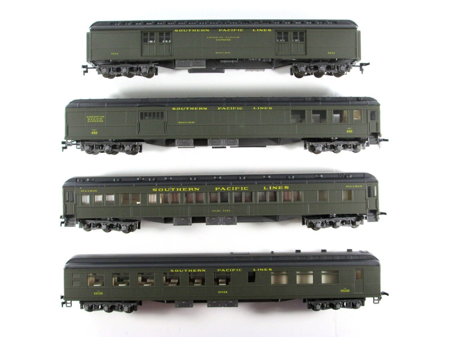 HO Scale ***SOUTHERN PACIFIC*** 1920s Passenger 4-Car Set A ----- Rivarossi 6928