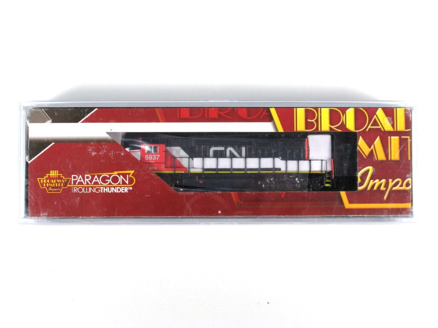 N Scale ***CANADIAN NATIONAL*** SD40-2 #5937 - Broadway 3708, DCC Paragon3 Sound