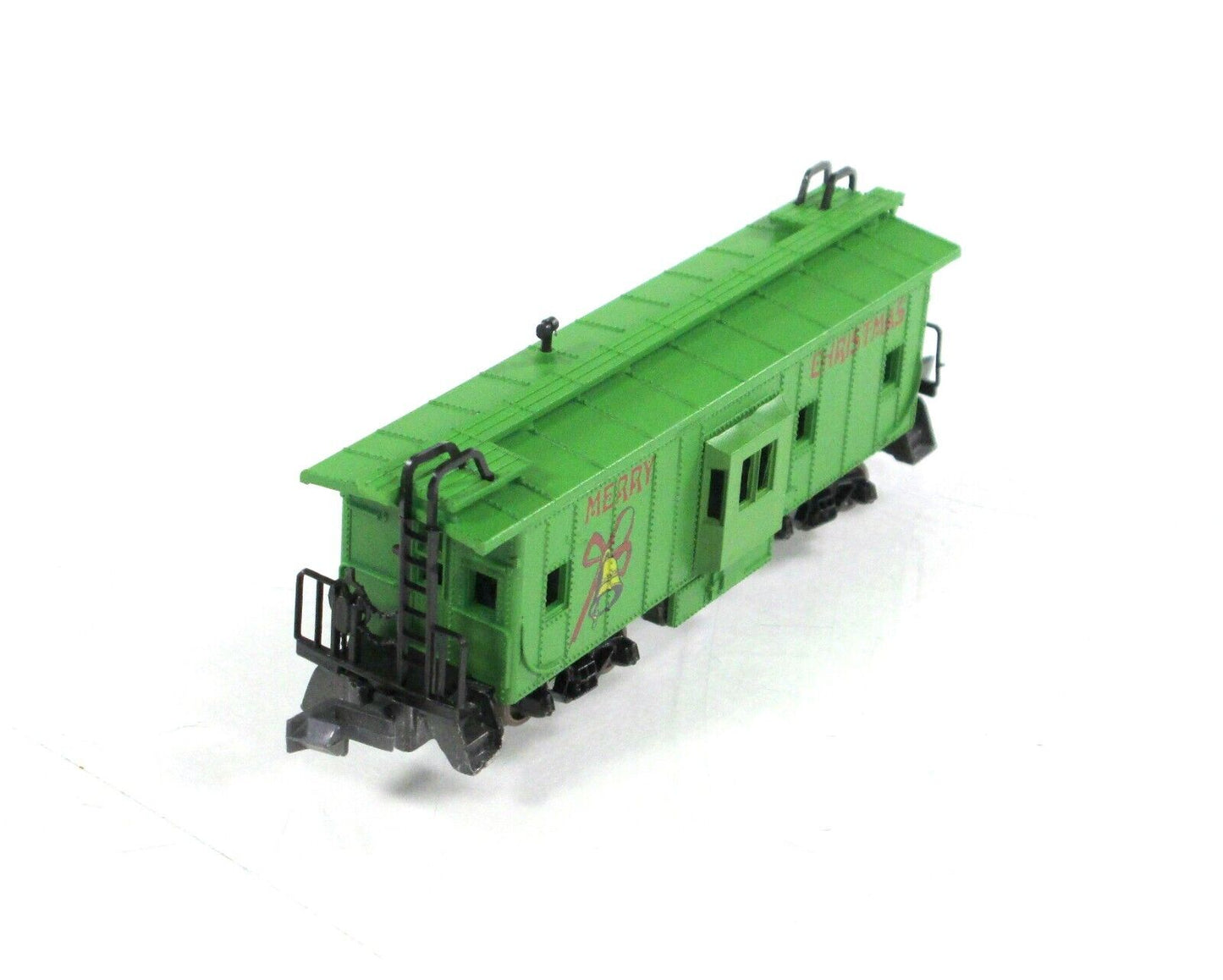 N Scale ***MERRY CHRISTMAS*** Bay Window Caboose -- Con-Cor - 1252 F