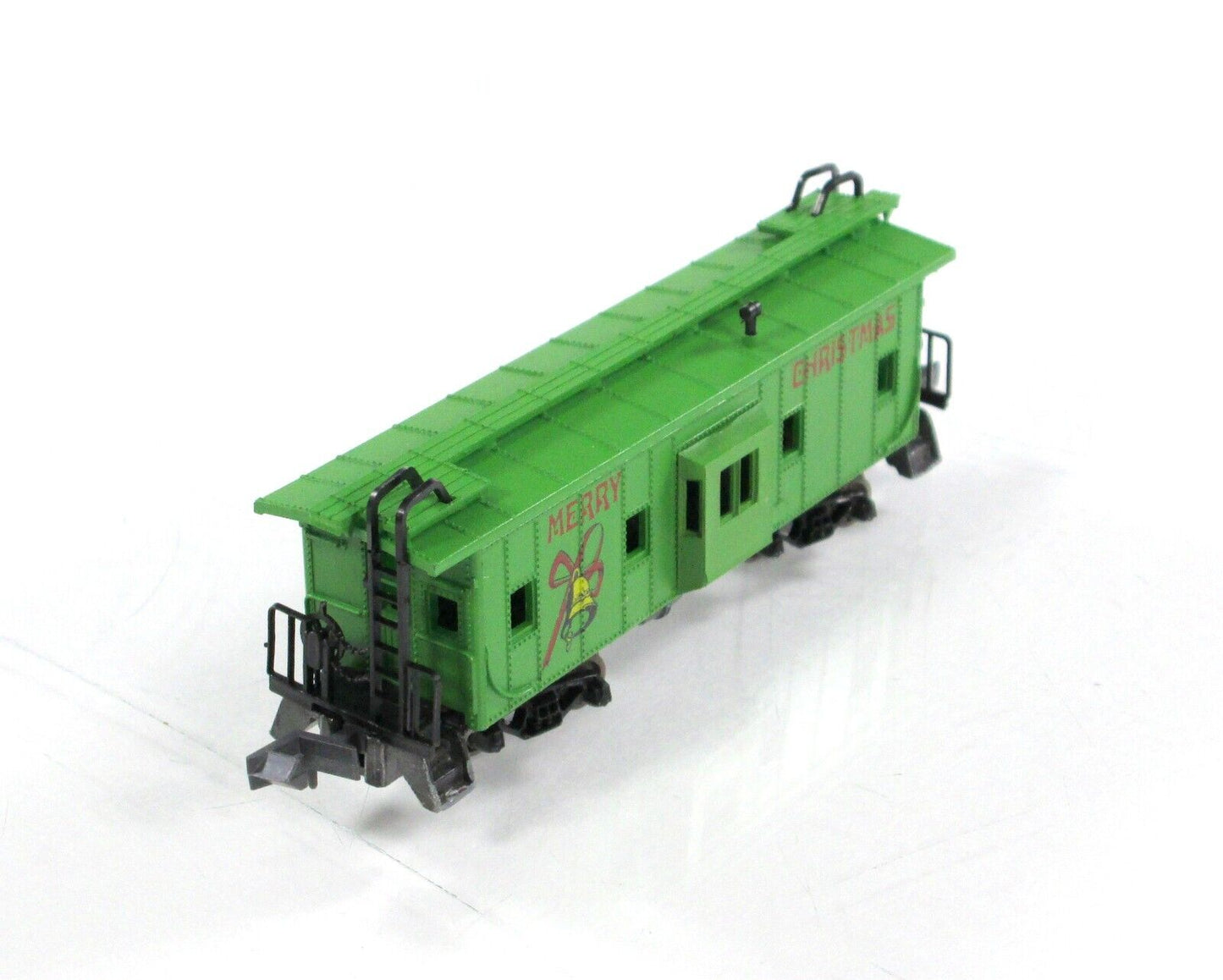N Scale ***MERRY CHRISTMAS*** Bay Window Caboose -- Con-Cor - 1252 F
