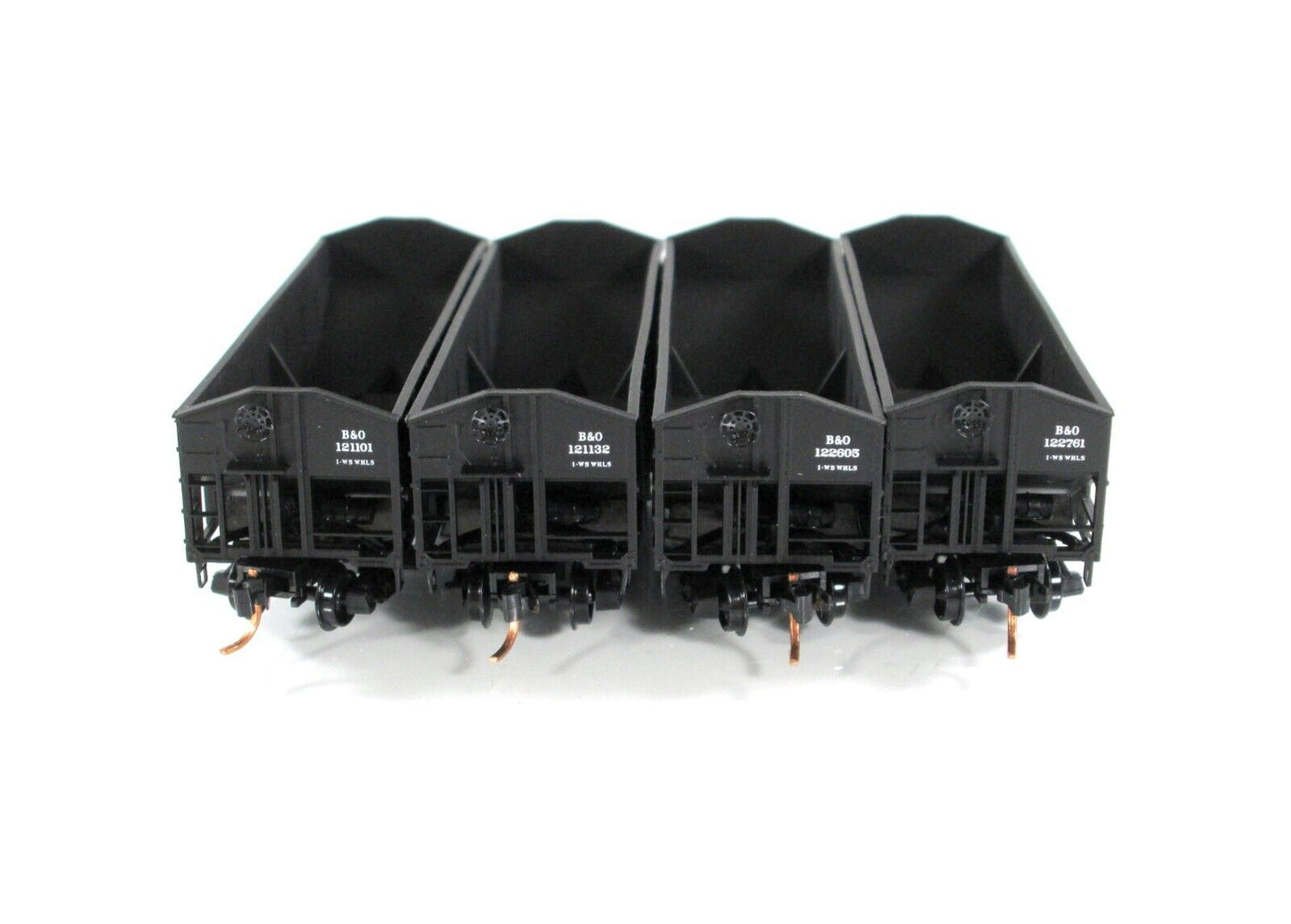 N Scale *BALTIMORE & OHIO* 2-Bay Coal Hopper 4-Pack Set -- Micro Trains 99300118