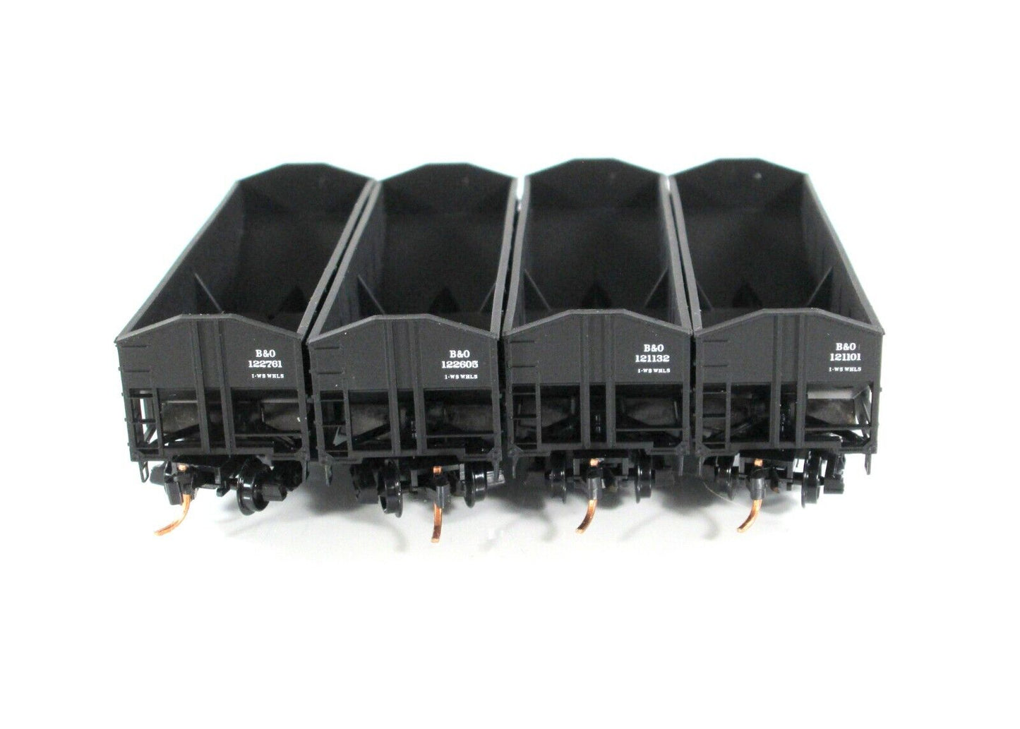 N Scale *BALTIMORE & OHIO* 2-Bay Coal Hopper 4-Pack Set -- Micro Trains 99300118