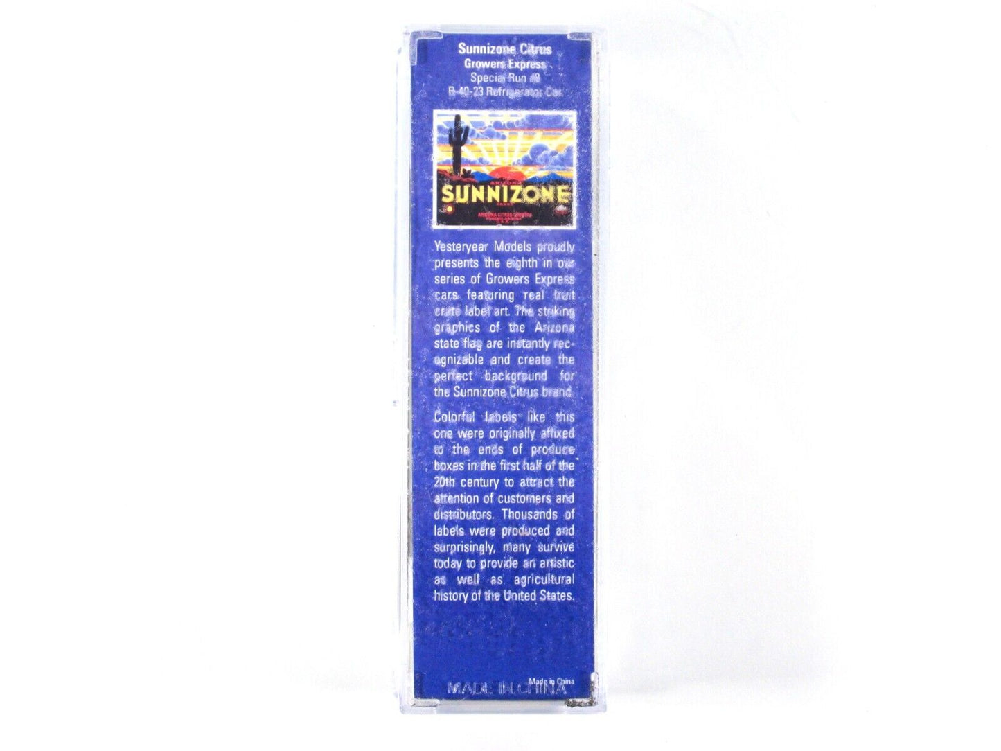 N Scale ***GROWERS EXPRESS, SUNNIZONE*** Reefer #244 -- YesterYear, MTL Couplers