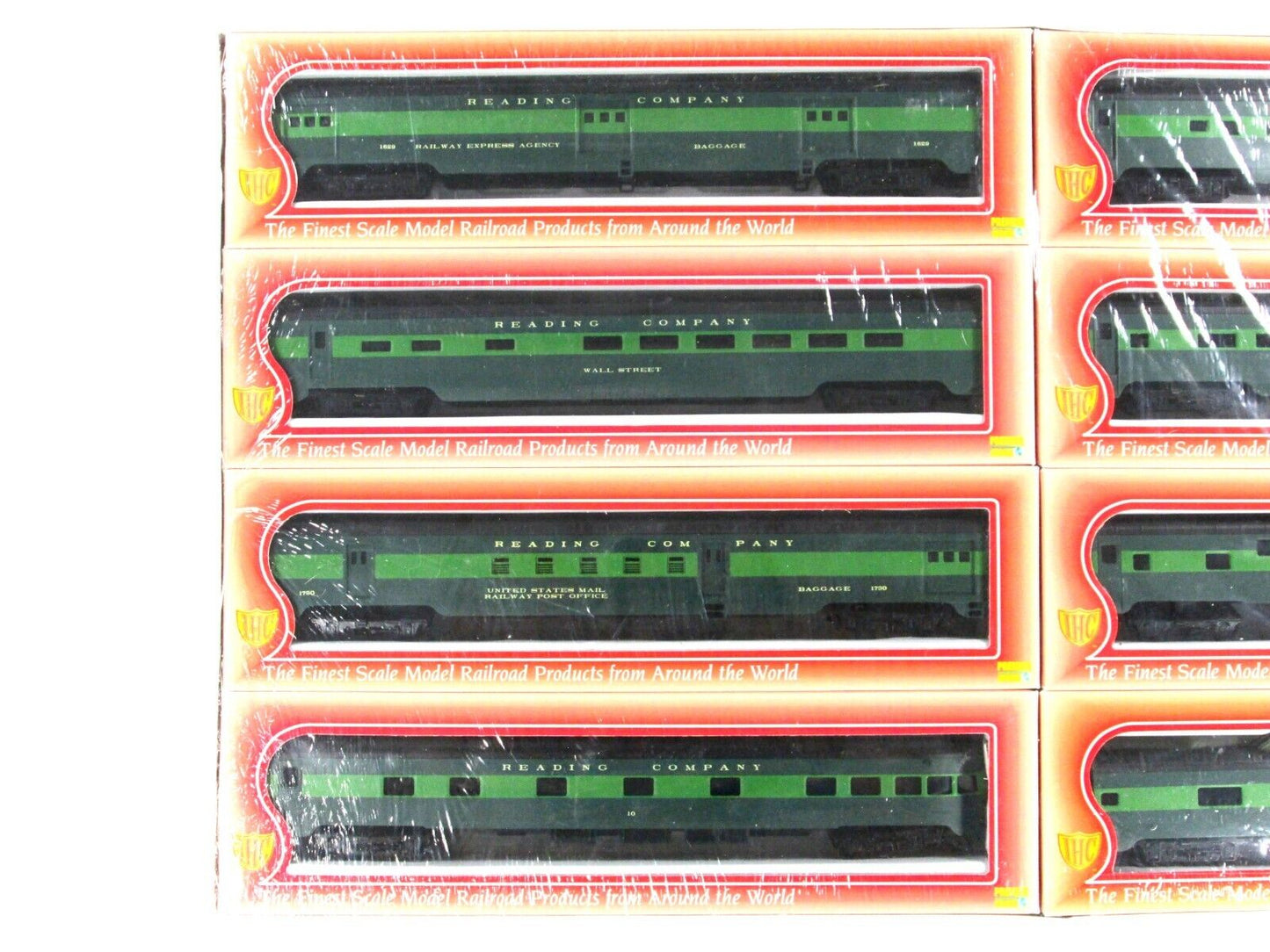 HO Scale ***READING*** Lightweight Passenger Car 8-Pack Set - IHC 48228