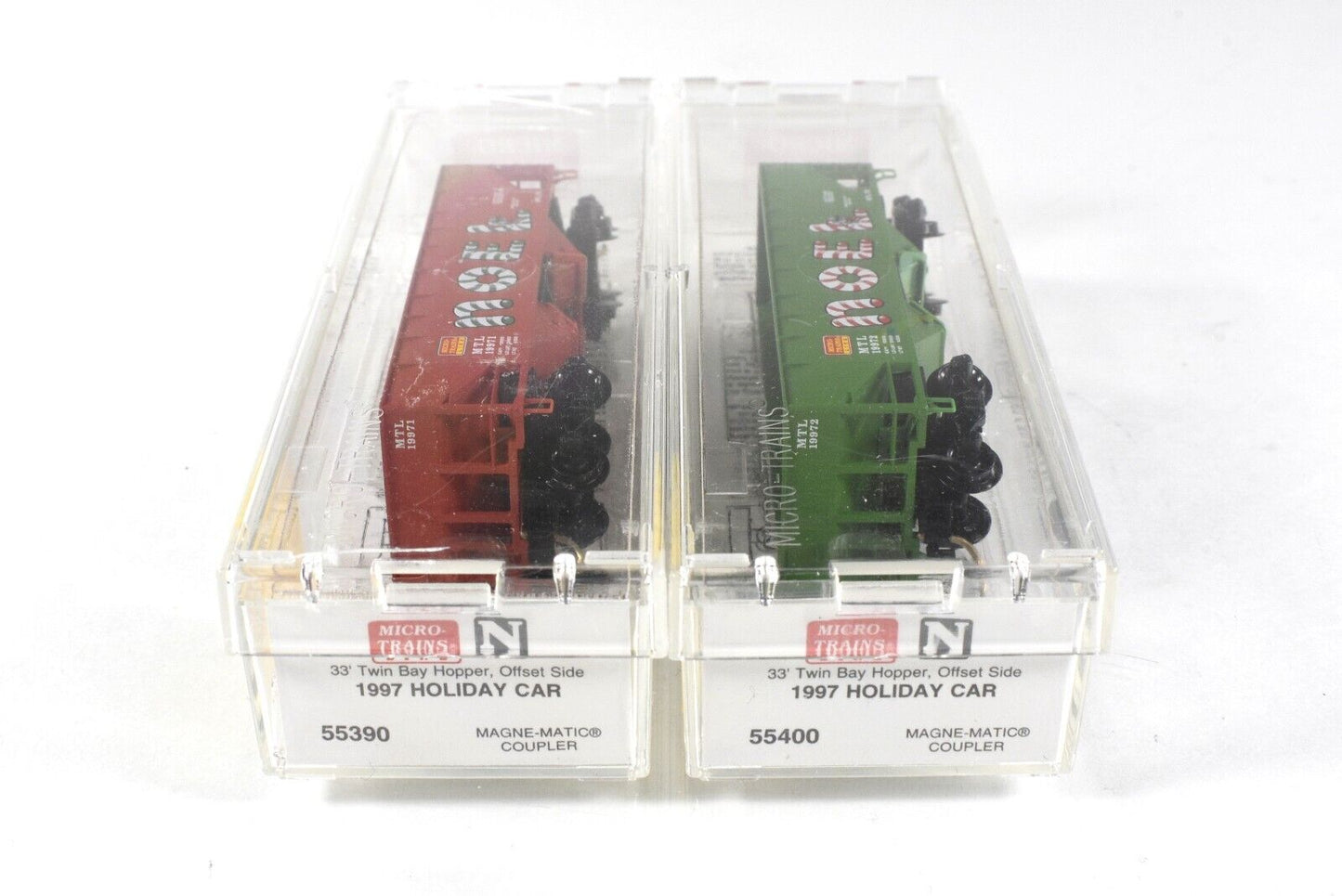 N Scale **NOEL** 33' Twin-Bay Christmas Hopper 19971, 19972 - Micro Trains 55392