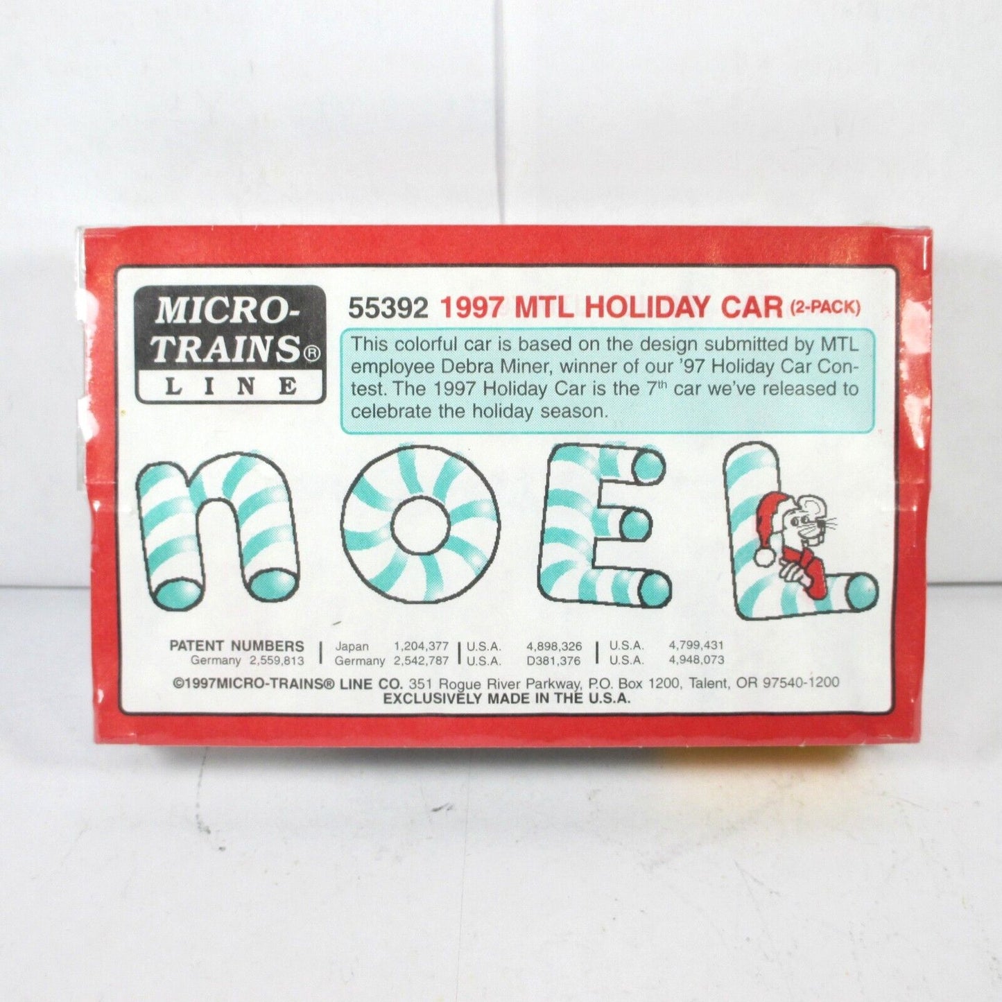 N Scale **NOEL** 33' Twin-Bay Christmas Hopper 19971, 19972 - Micro Trains 55392