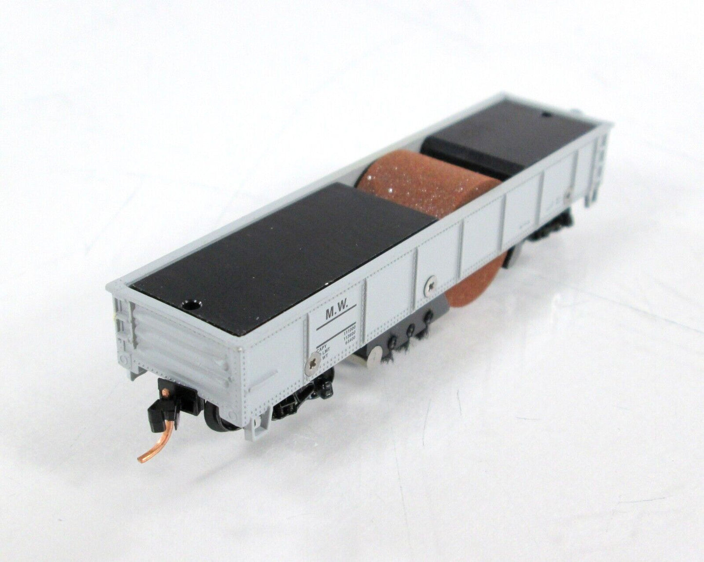 N Scale ***MoW*** Roller Wheel Track Cleaner 40' Gondola - AZTEC TS1115 ***RARE*