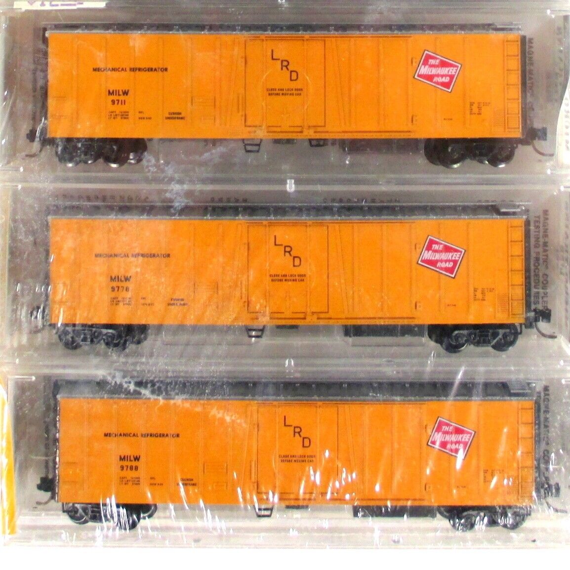 N Scale ***MILWAUKEE ROAD*** 51' Reefer 6-Pack Set ---- Kadee Micro Trains 70042
