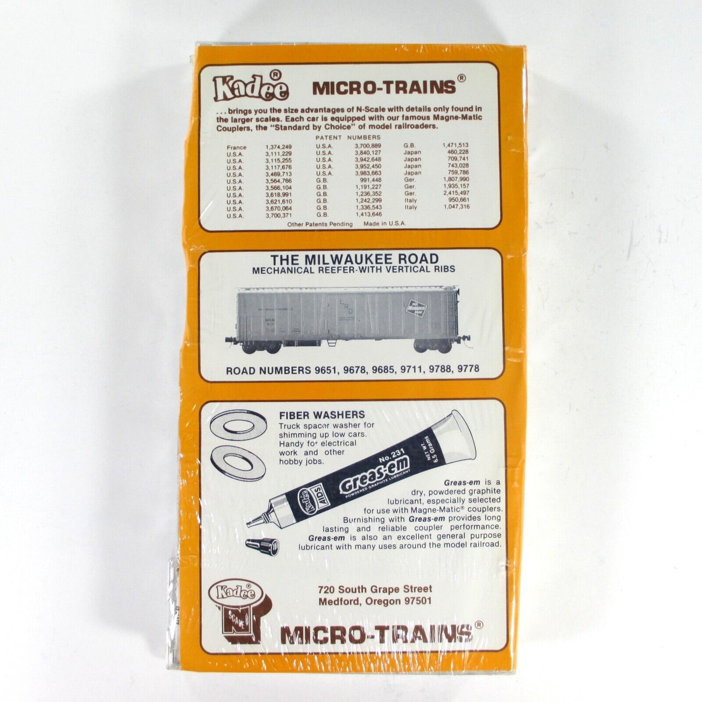 N Scale ***MILWAUKEE ROAD*** 51' Reefer 6-Pack Set ---- Kadee Micro Trains 70042