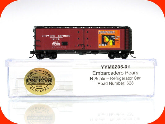 N Scale ***GROWERS EXPRESS, EMBARCADERO PEARS*** Reefer #628 -YesterYear, MTL Cp