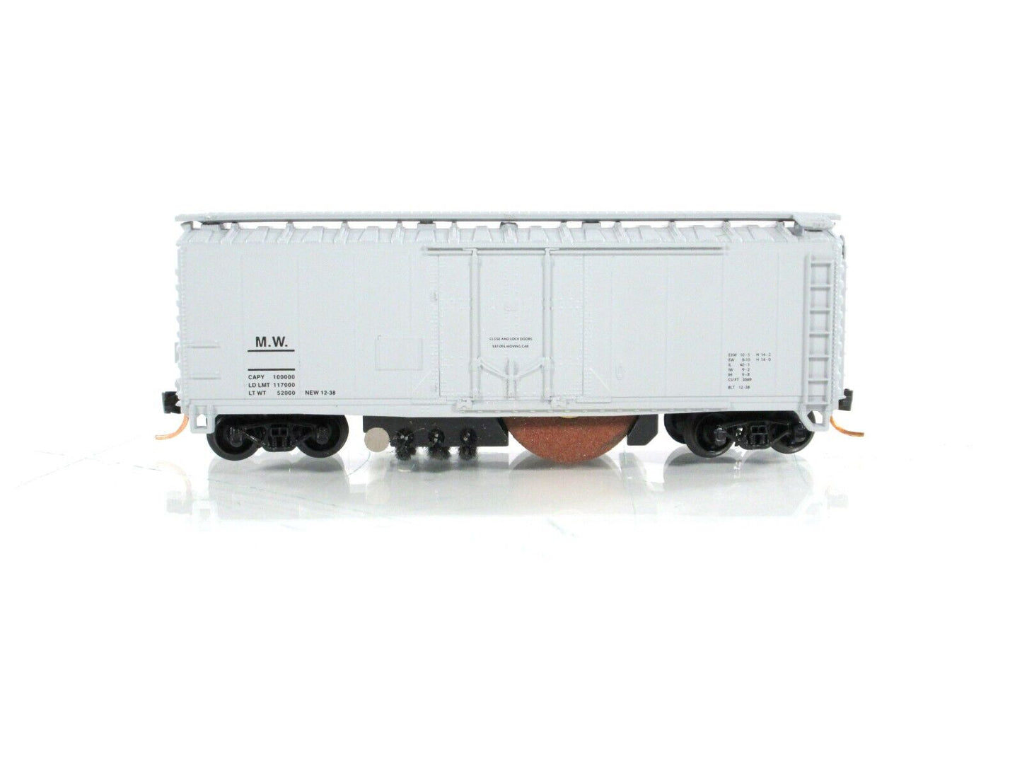N Scale ***MAINTENANCE of WAY*** Roller Wheel Track Cleaner Car --- AZTEC TS1107