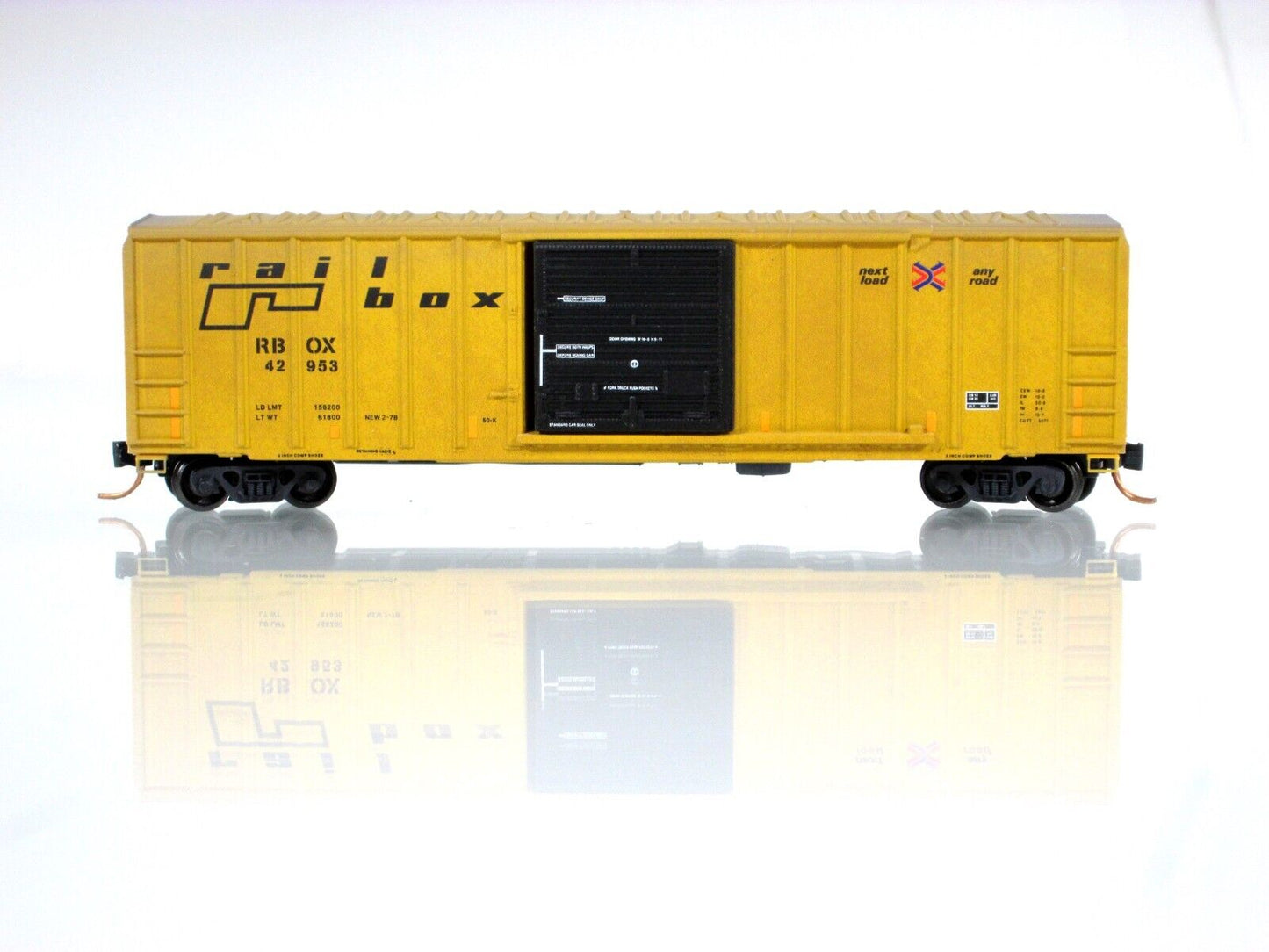 N Scale **RAILBOX GRAFFITI** Box Car #42953 - Micro Trains NSE MTL 16-208 *RARE*