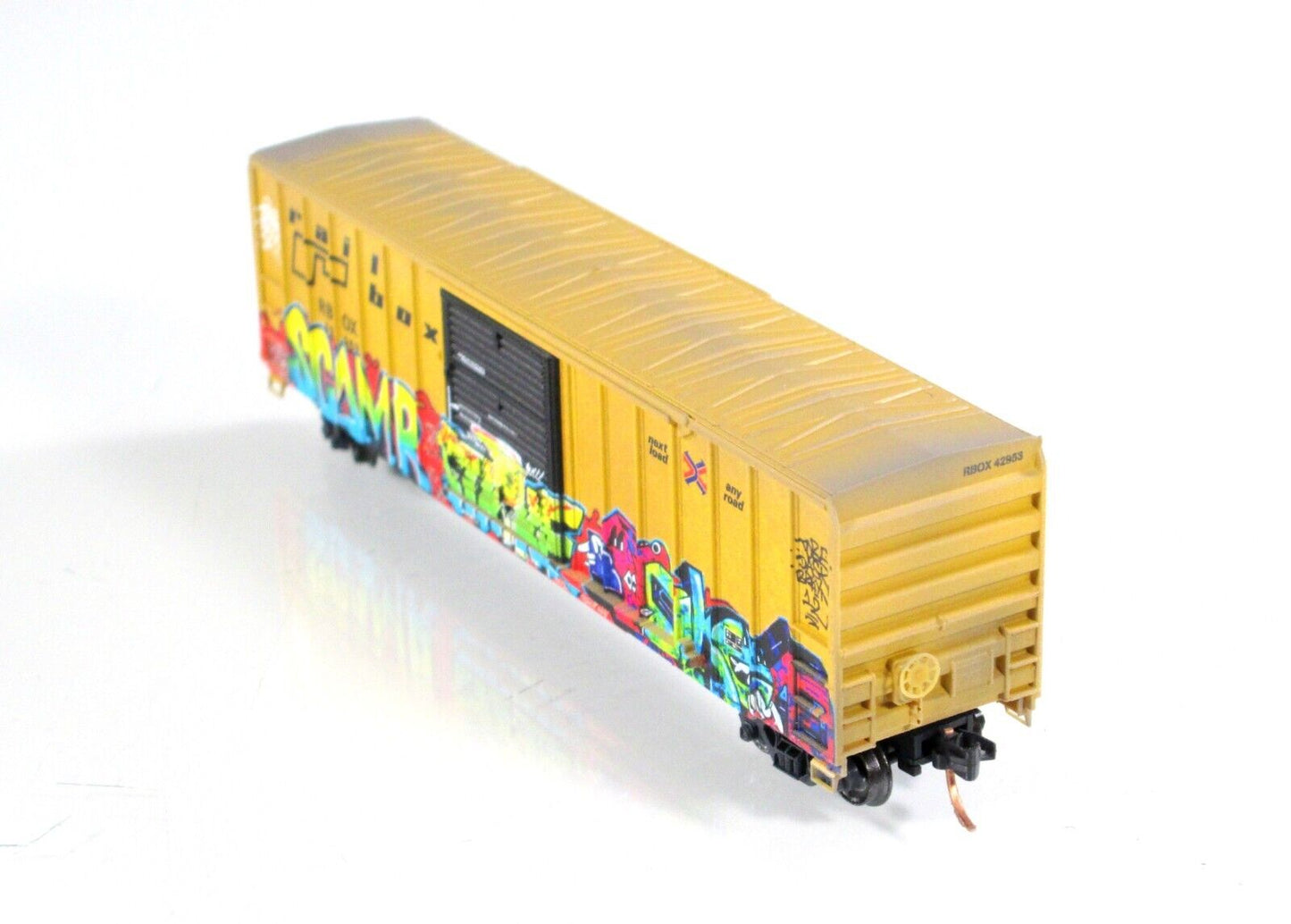 N Scale **RAILBOX GRAFFITI** Box Car #42953 - Micro Trains NSE MTL 16-208 *RARE*
