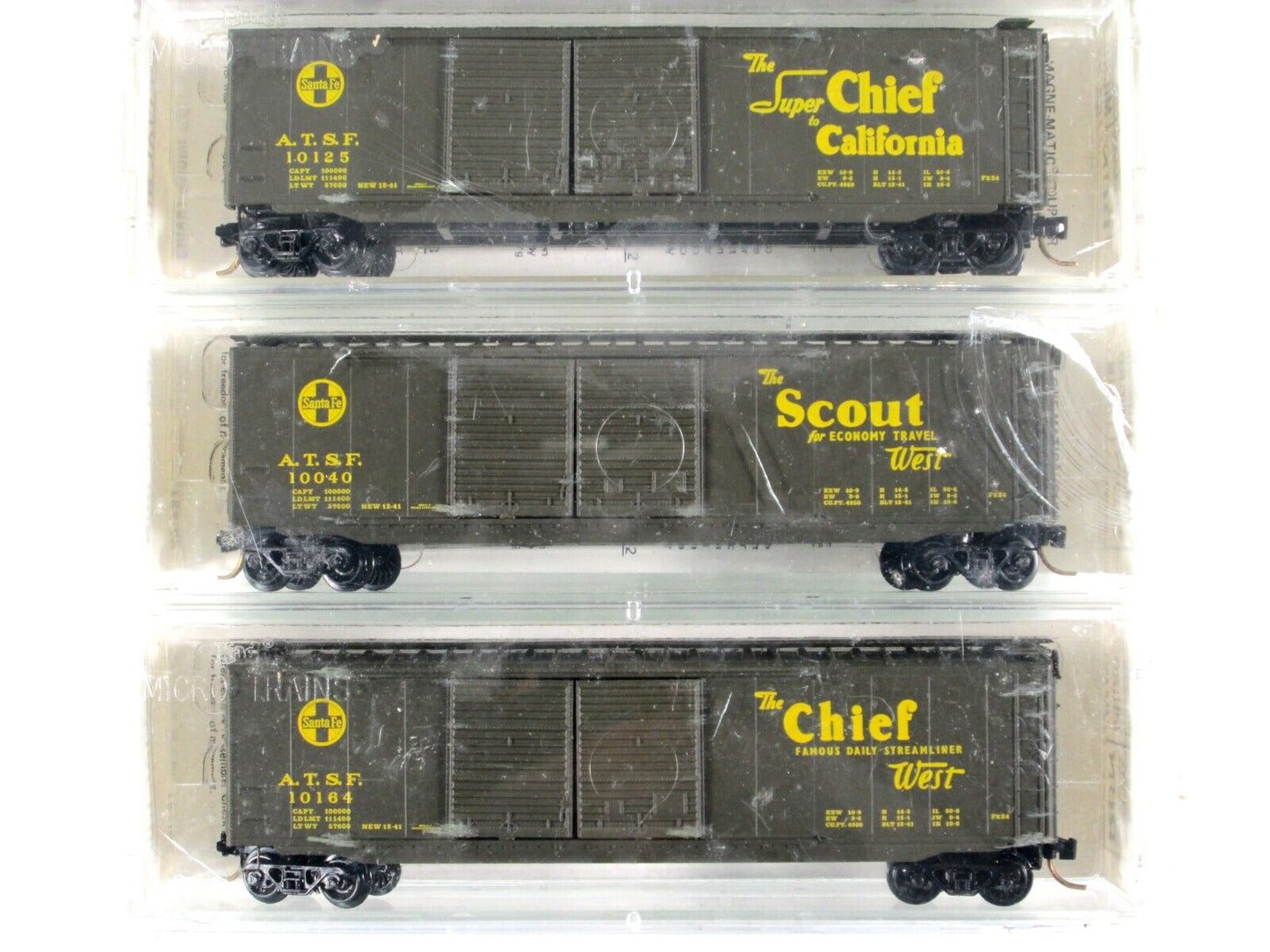 N Scale **SANTA FE** 50' Box Car 5-Pack - Kadee Micro Trains Special Run **RARE*