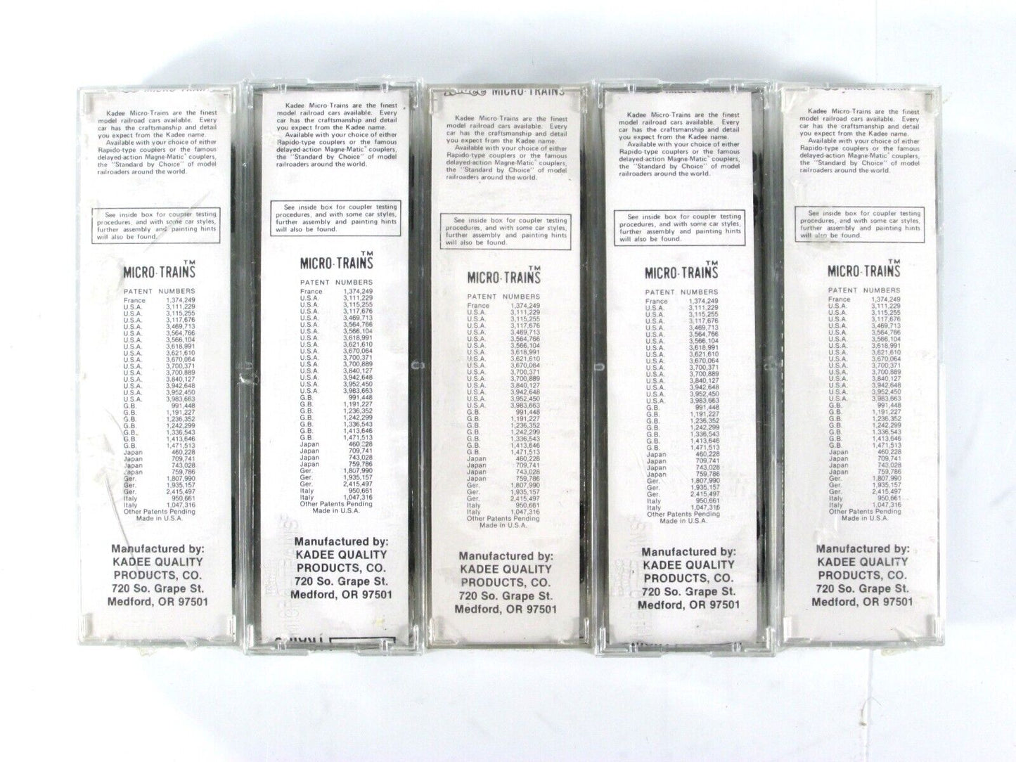 N Scale **SANTA FE** 50' Box Car 5-Pack - Kadee Micro Trains Special Run **RARE*