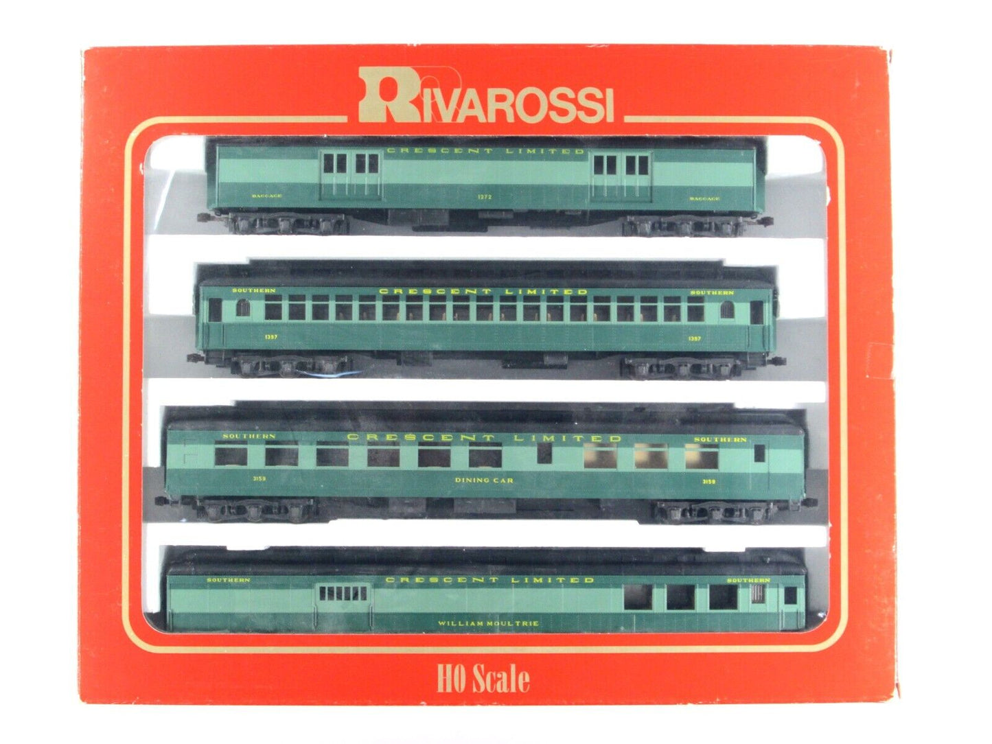 HO Scale *SOUTHERN CRESCENT* 1920s Passenger Set A - Rivarossi 6902, Knuckle Cpl