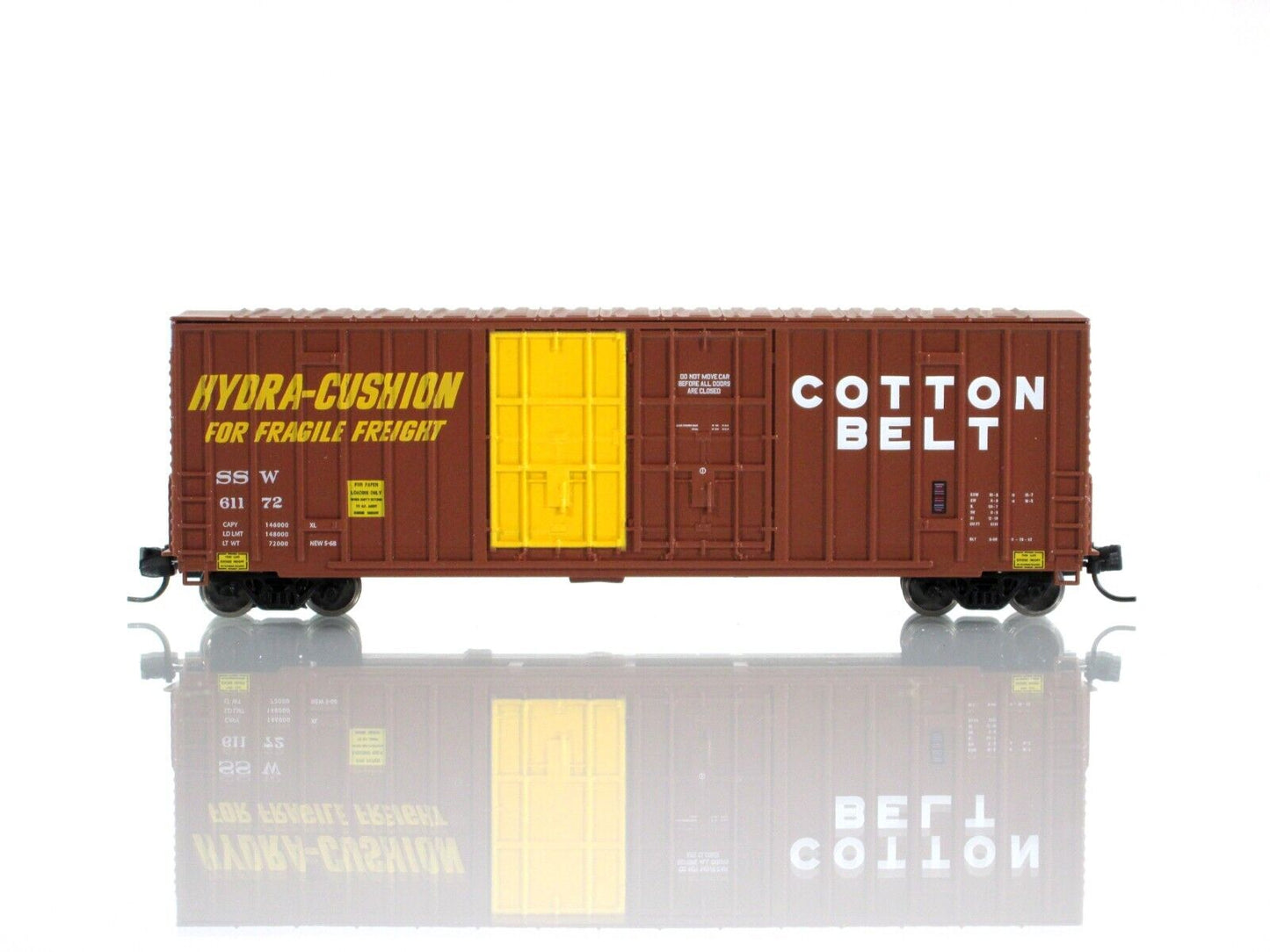 N Scale **COTTON BELT** Double Door Box Car 6-Set - Intermountain 6134005 **RARE