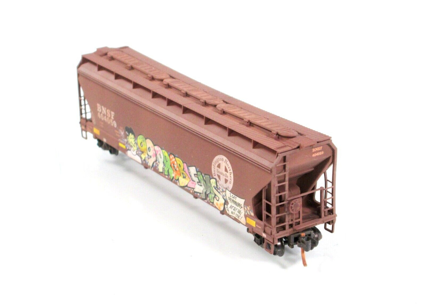 N Scale ***BNSF*** *99 Problems* Graffiti Hopper #404059 - Micro Trains 09444420