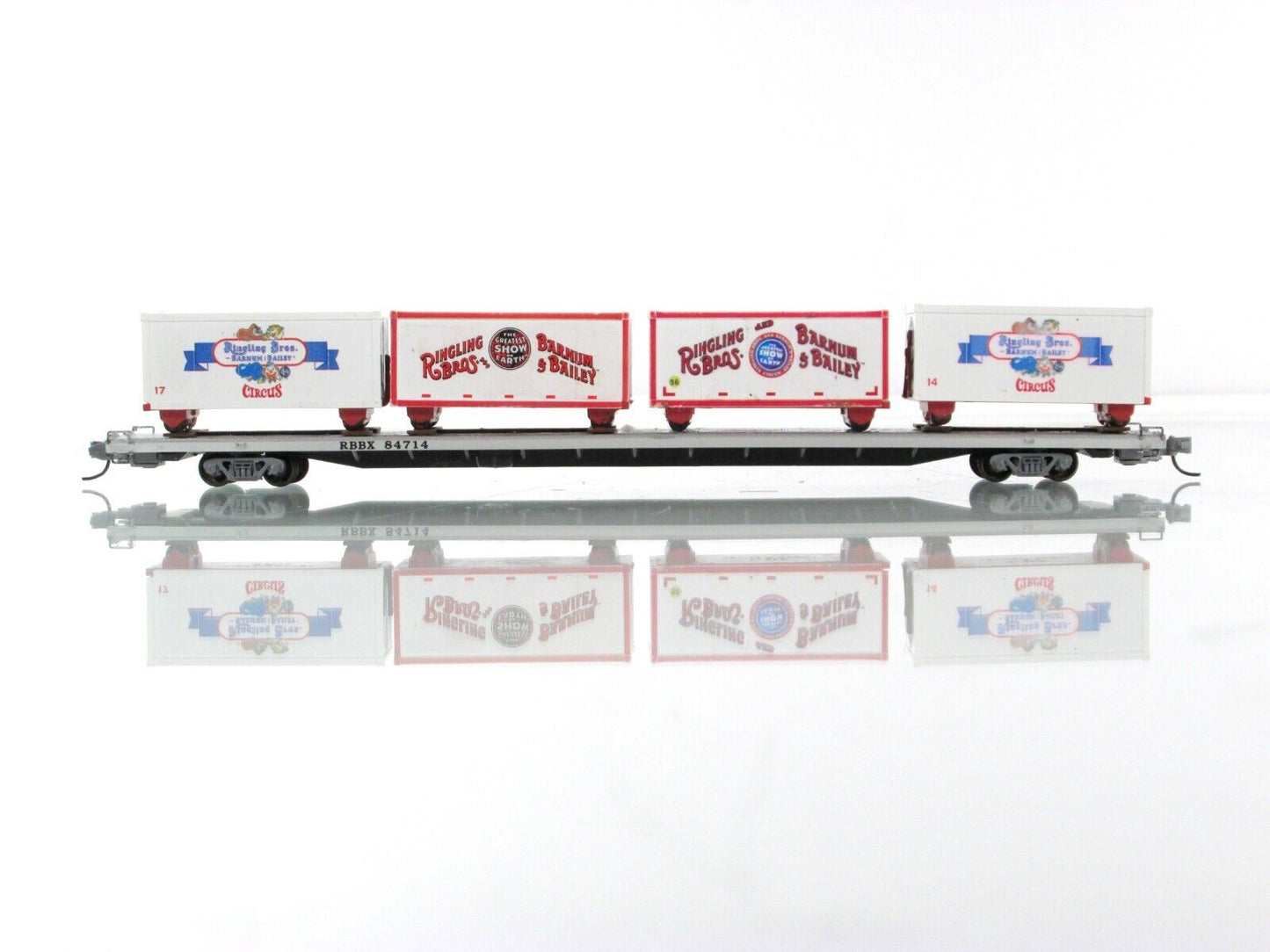 N Scale **RINGLING** Circus Wagons, 89' Flat Car #84714 -- Micro Trains 07100540