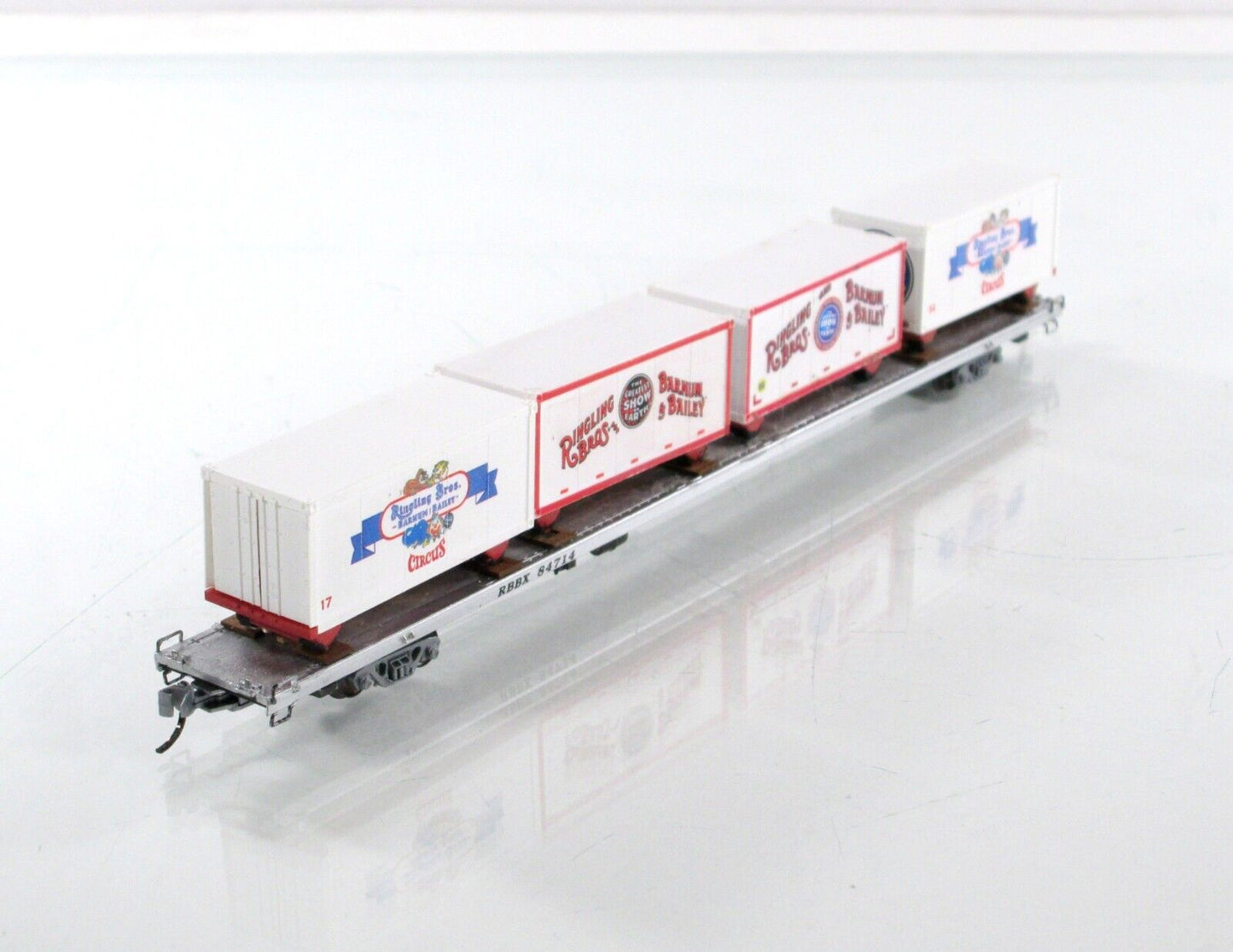 N Scale **RINGLING** Circus Wagons, 89' Flat Car #84714 -- Micro Trains 07100540