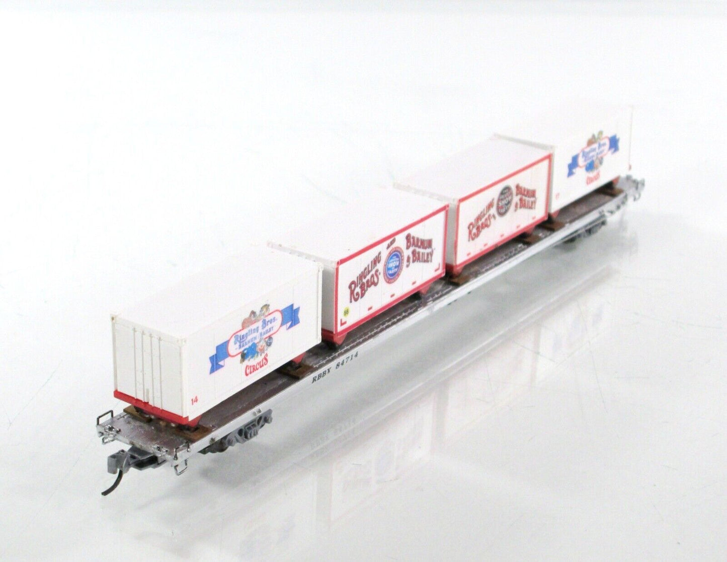 N Scale **RINGLING** Circus Wagons, 89' Flat Car #84714 -- Micro Trains 07100540