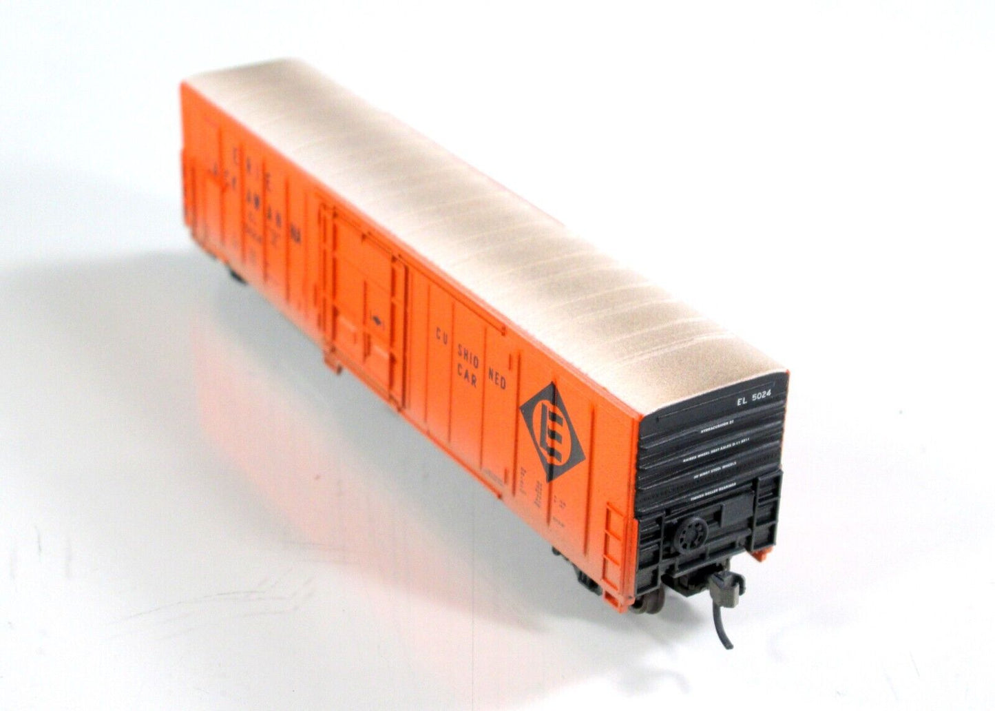 N Scale ***ERIE LACKAWANNA*** Weathered 50' Box Car, EL 5024 ----- Athearn 11169